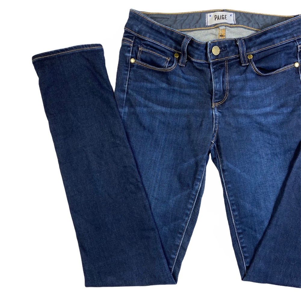 ♦️SOLD♦️PAIGE Skyline Skinny Jeans Surface Wash - Picture 5 of 13
